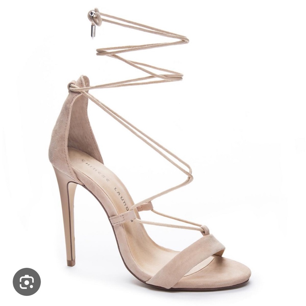 Chinese Laundry Jemp Suade Lace Up Heel